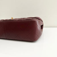 CHANEL Jumbo Classic Double Flap Burgundy Lambskin GHW