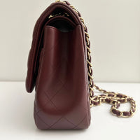 CHANEL Jumbo Classic Double Flap Burgundy Lambskin GHW