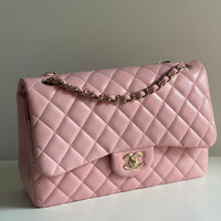 CHANEL Jumbo Classic Double Flap Pink Lambskin GHW