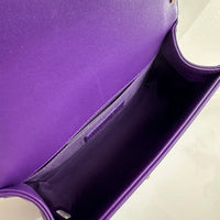 Chanel Small Boy Purple Caviar Lambskin LGHW