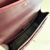 CHANEL Jumbo Classic Double Flap Burgundy Lambskin GHW