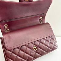 CHANEL Jumbo Classic Double Flap Burgundy Lambskin GHW