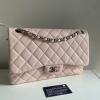 CHANEL Jumbo Classic Double Flap Pink Caviar SHW