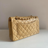 CHANEL Vintage 24K Medium Classic Lambskin Double Flap GHW