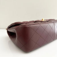 CHANEL Jumbo Classic Double Flap Burgundy Lambskin GHW