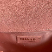 Chanel Old Medium Boy Quilted Caviar Gold Hardware