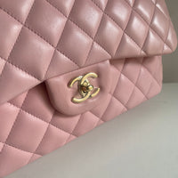 CHANEL Jumbo Classic Double Flap Pink Lambskin GHW