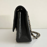 CHANEL Vintage 24K Medium Classic Caviar Double Flap