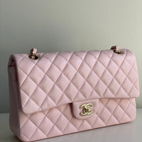 Chanel Classic Medium Flap Caviar 22S Pink Gold Hardware