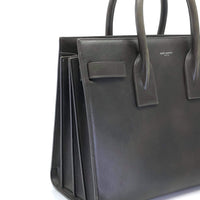 Dark Slate Gray SAINT LAURENT Sac De Jour in Red Velvet Smooth Leather