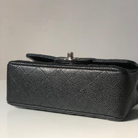 Chanel Caviar Black Quilted Classic Flap Mini SHW