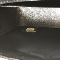 CHANEL Caviar Black Chevron Classic Flap Mini GHW