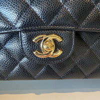 CHANEL Medium Classic Caviar Double Flap