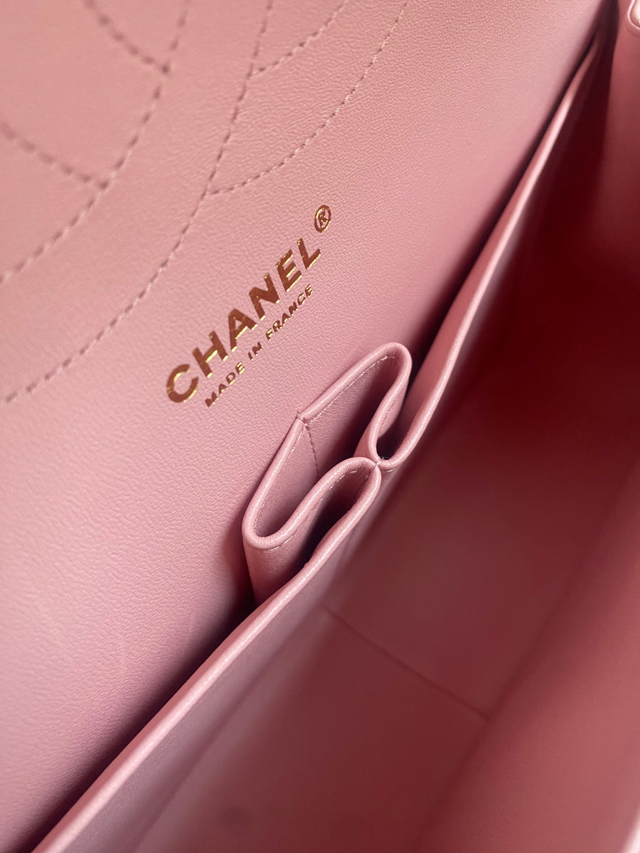 CHANEL Jumbo Classic Double Flap Pink Lambskin GHW