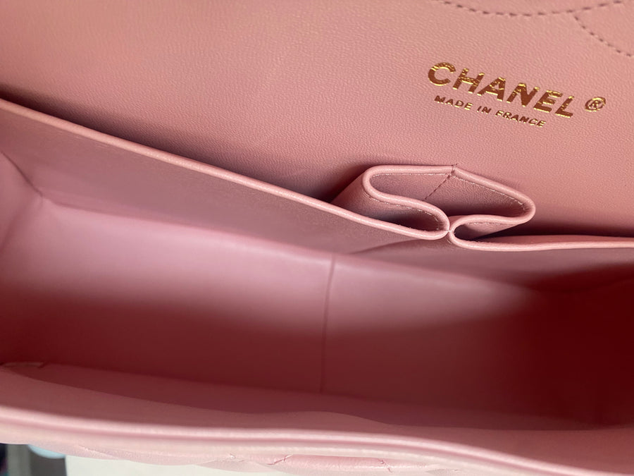 CHANEL Jumbo Classic Double Flap Pink Lambskin GHW