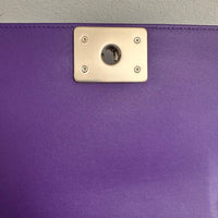 Chanel Small Boy Purple Caviar Lambskin LGHW