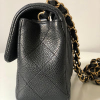Chanel Caviar Black Quilted Classic Flap Mini GHW