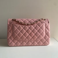 CHANEL Jumbo Classic Double Flap Pink Lambskin GHW