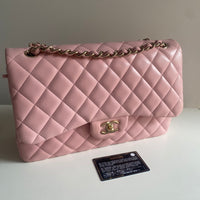 CHANEL Jumbo Classic Double Flap Pink Lambskin GHW