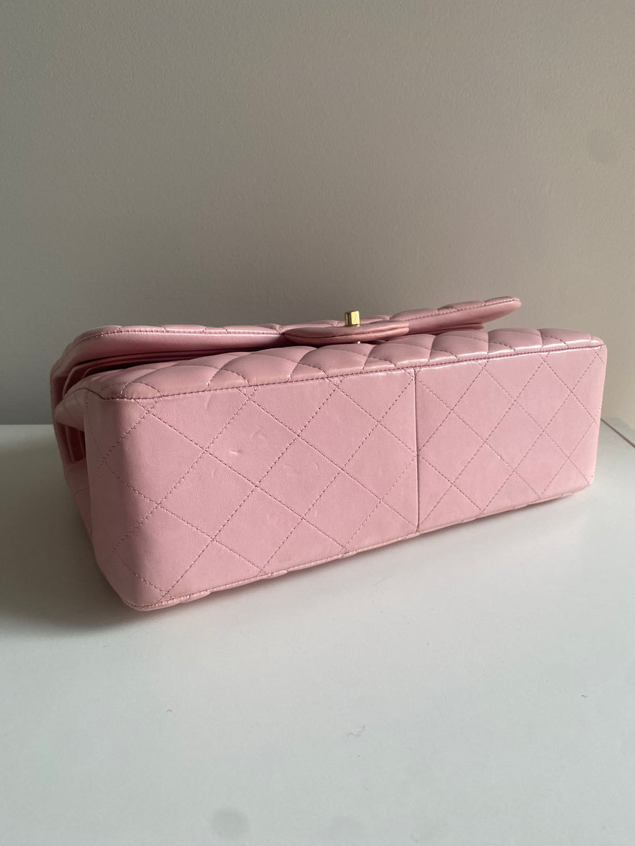 CHANEL Jumbo Classic Double Flap Pink Lambskin GHW