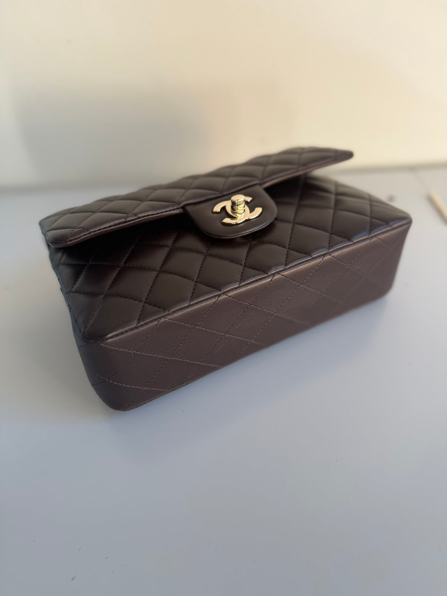 Chanel Small Chocolate Classic Double Flap Bag – 21A Collection