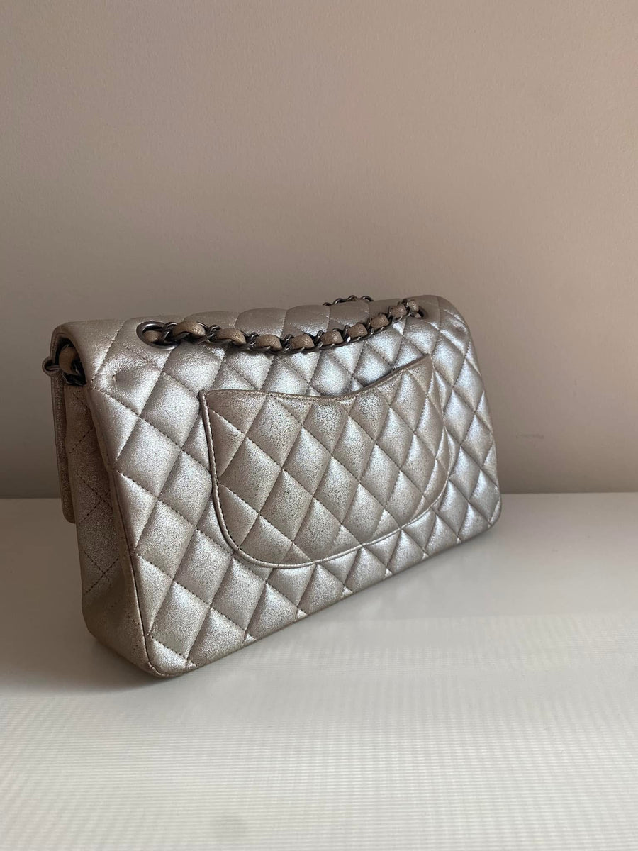 Chanel Classic Medium Flap Caviar Lambskin Ruthenium Hardware