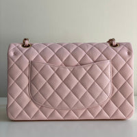 Chanel Classic Medium Flap Caviar 22S Pink Gold Hardware