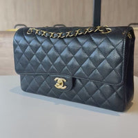 CHANEL Medium Classic Caviar Double Flap