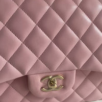 CHANEL Jumbo Classic Double Flap Pink Lambskin GHW