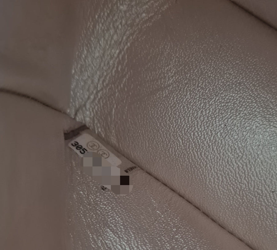 CHANEL 20B Iridescent Ivory Medium Classic Double Flap