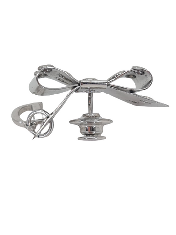 Dark Gray DIOR Original Bow Pin Brooch