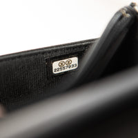 CHANEL Wallet On Chain WOC Silver & Black