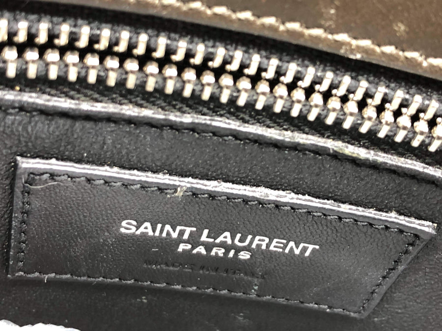 Dim Gray SAINT LAURENT Sac De Jour in Red Velvet Smooth Leather