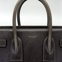 White Smoke SAINT LAURENT Sac De Jour in Red Velvet Smooth Leather